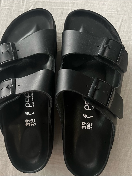 Birkenstock Shoes - Birkenstock Papillio Exquisite Black Leather Double Buckle Platform